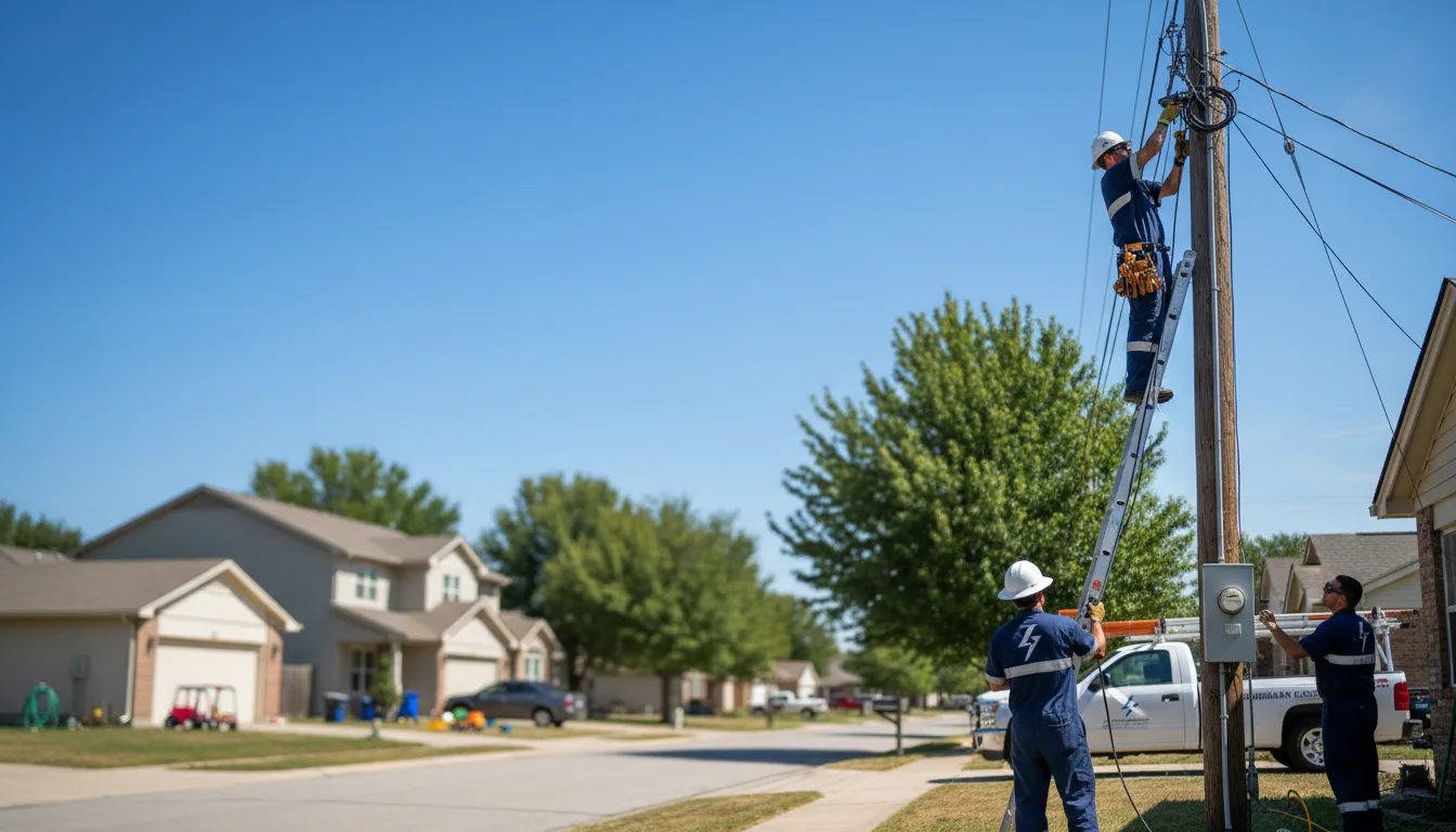 Residential electrician providing installation services in Rewey, WI